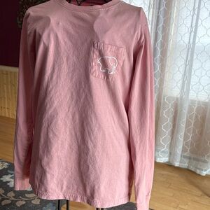Ivory Ella Classic Long-Sleeve Pocket Tee Pink